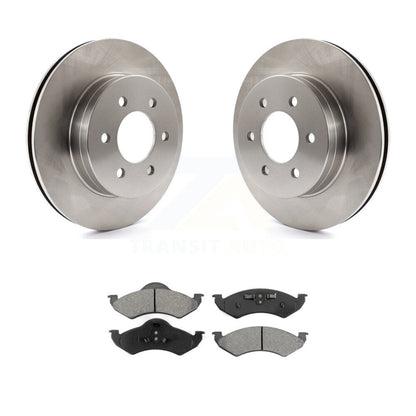 Disc Brake Rotors Semi-Metallic Pad Front Kit For 2000-2002 Dodge Dakota Durango
