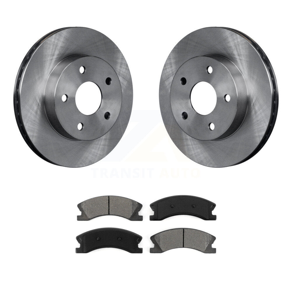 Disc Brake Rotors And Semi-Metallic Pads Front Kit For Jeep Grand Cherokee