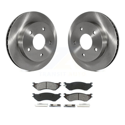 Disc Brake Rotors & Semi-Metallic Pad Front Kit For 2000-2001 Dodge Ram 1500 RWD
