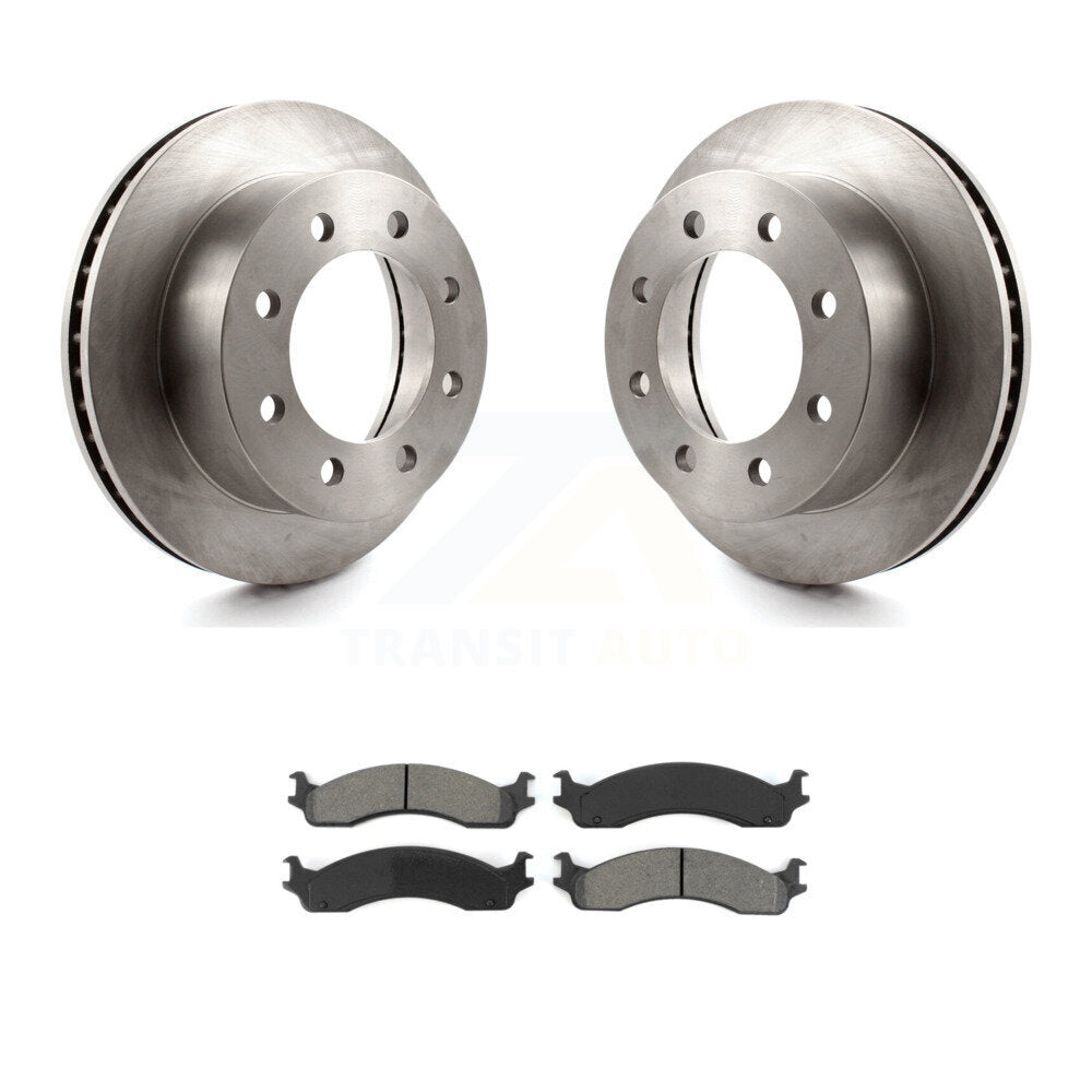 Disc Brake Rotors And Semi-Metallic Pads Front Kit For Dodge Ram 2500 3500 Van