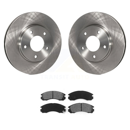Disc Brake Rotors & Semi-Metallic Pad Front Kit For 2000 Mitsubishi Eclipse 3.0L