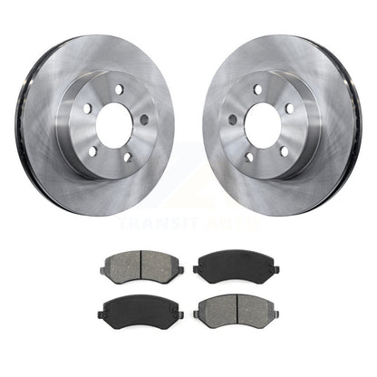 Disc Brake Rotors And Semi-Metallic Pads Front Kit For 2002-2007 Jeep Liberty