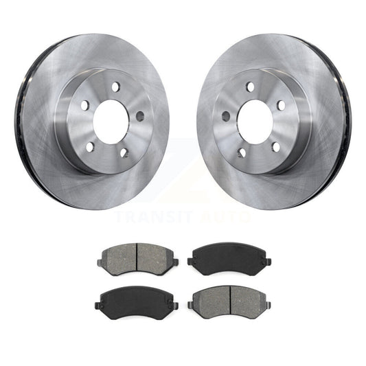 Disc Brake Rotors And Semi-Metallic Pads Front Kit For 2002-2007 Jeep Liberty