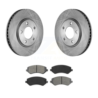 Brake Rotor Semi-Metallic Pad Front Kit For Dodge Grand Caravan Chrysler Voyager