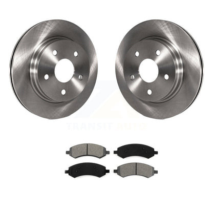 Disc Brake Rotor Semi-Metallic Pad Front Kit For Ram 1500 Classic Dodge Chrysler