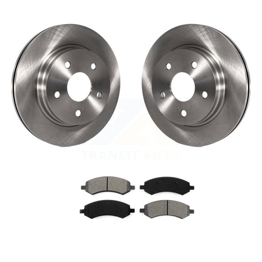 Disc Brake Rotor Semi-Metallic Pad Front Kit For Ram 1500 Classic Dodge Chrysler