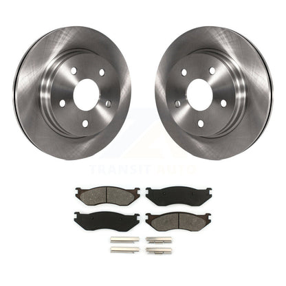 Disc Brake Rotors And Semi-Metallic Pads Front Kit For Dodge Ram 1500 Durango