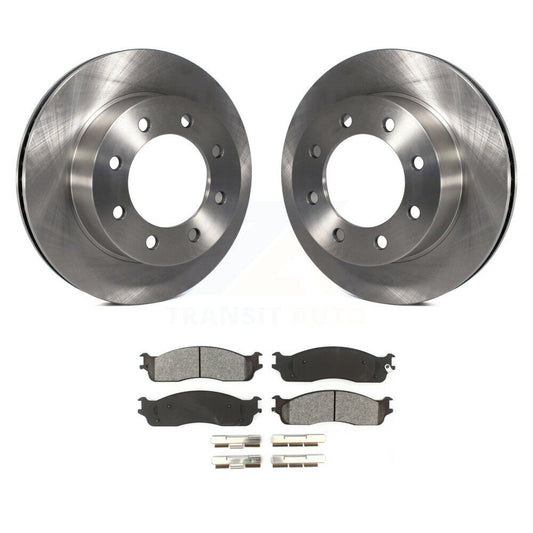 Disc Brake Rotors And Semi-Metallic Pads Front Kit For Dodge Ram 1500 3500 2500