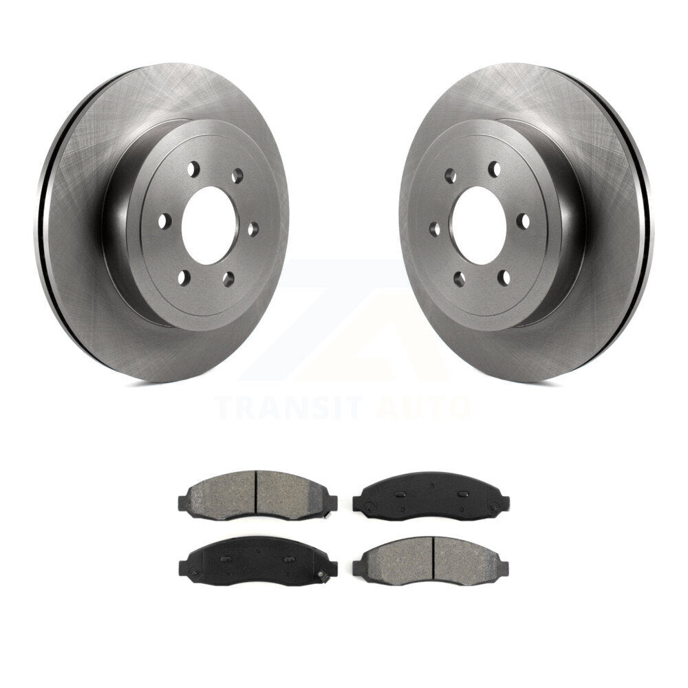 Disc Brake Rotors And Semi-Metallic Pads Front Kit For 2003-2004 Dodge Dakota