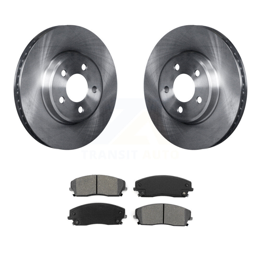 Brake Rotors & Semi-Metallic Pad Front Kit For Dodge Chrysler 300 Charger Magnum
