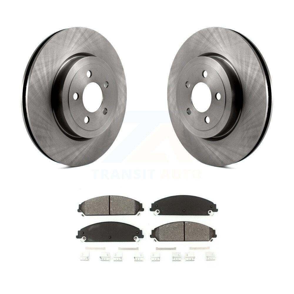 Brake Rotors & Semi-Metallic Pad Front Kit For Dodge Chrysler 300 Charger Magnum