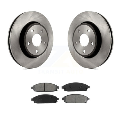 Disc Brake Rotor & Semi-Metallic Pad Front Kit For Jeep Grand Cherokee Commander