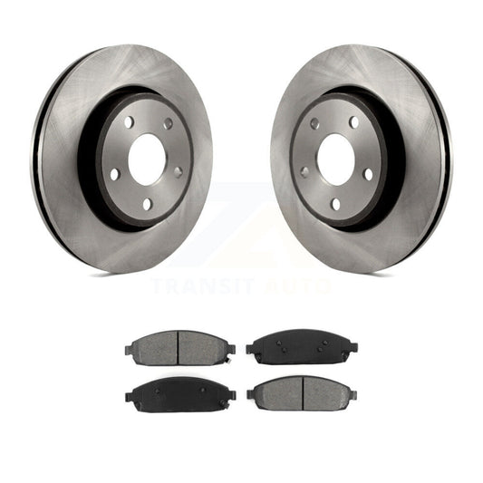 Disc Brake Rotor & Semi-Metallic Pad Front Kit For Jeep Grand Cherokee Commander