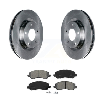 Brake Rotor Semi-Metallic Pad Front Kit For Mitsubishi Jeep RVR Outlander Lancer