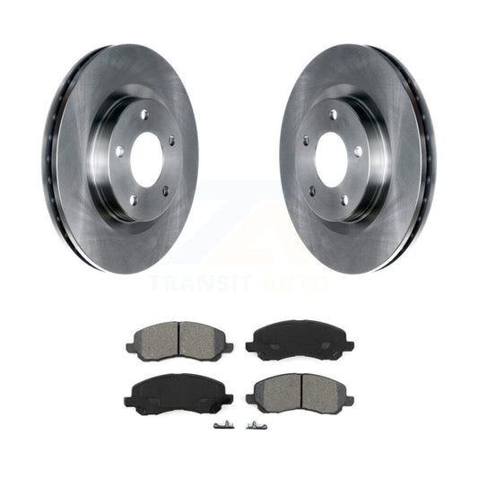 Brake Rotor Semi-Metallic Pad Front Kit For Mitsubishi Jeep RVR Outlander Lancer