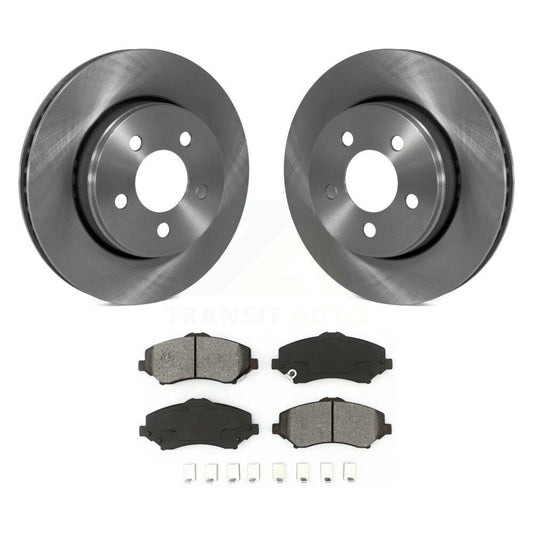 Disc Brake Rotors And Semi-Metallic Pads Front Kit For Jeep Liberty Dodge Nitro