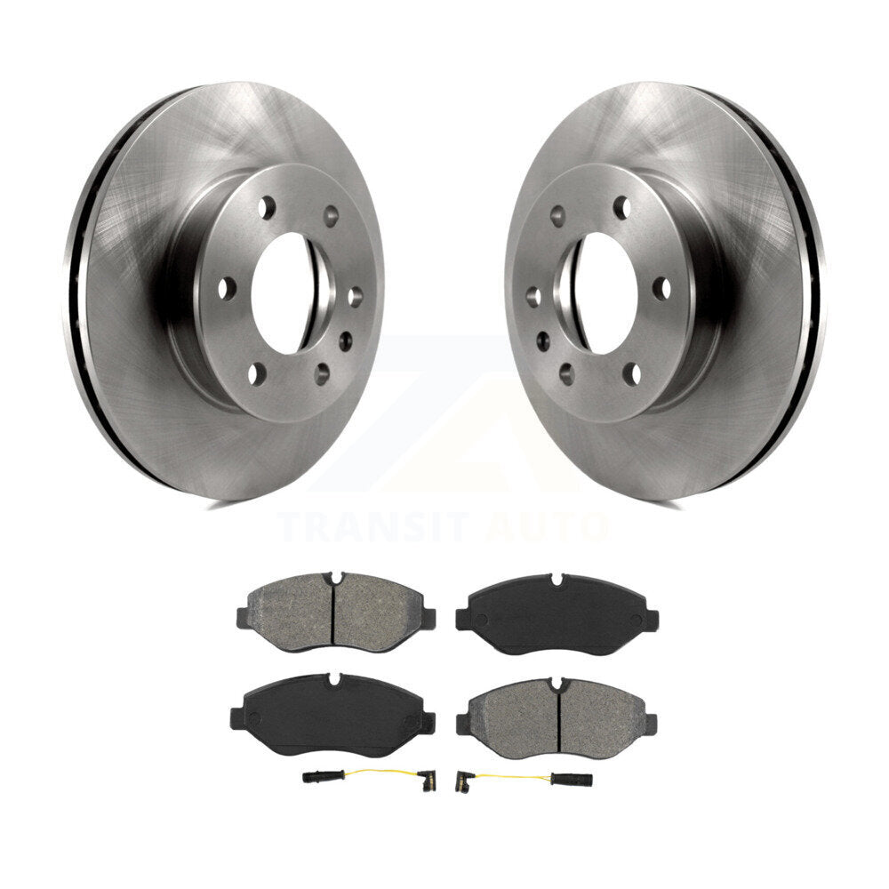 Brake Rotors & Semi-Metallic Pad Front Kit For Sprinter 2500 Mercedes-Benz Dodge