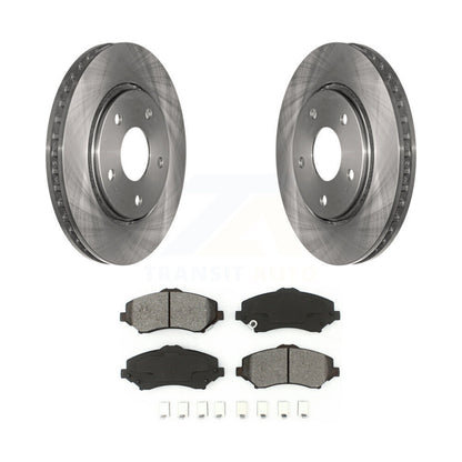 Brake Rotor Semi-Metallic Pad Front Kit For Dodge Grand Caravan Journey Chrysler