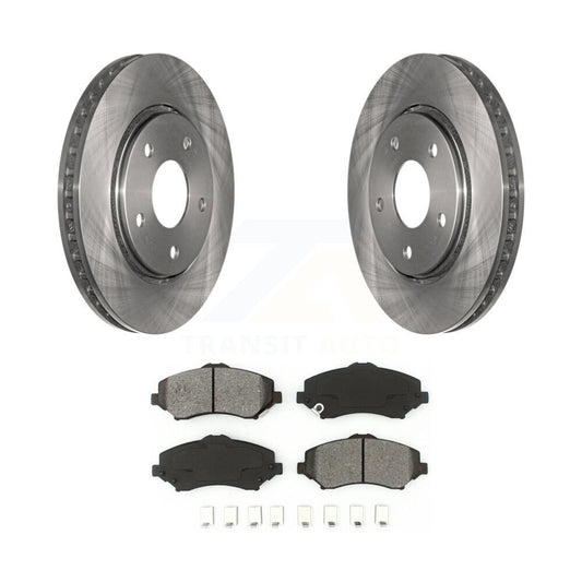 Brake Rotor Semi-Metallic Pad Front Kit For Dodge Grand Caravan Journey Chrysler
