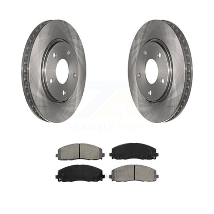 Disc Brake Rotors And Semi-Metallic Pads Front Kit For Dodge Grand Caravan