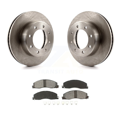 Disc Brake Rotors And Semi-Metallic Pads Front Kit For Ram 3500 2500 1500 Dodge