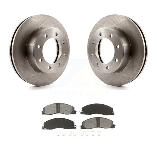 Disc Brake Rotors And Semi-Metallic Pads Front Kit For Ram 3500 2500 1500 Dodge