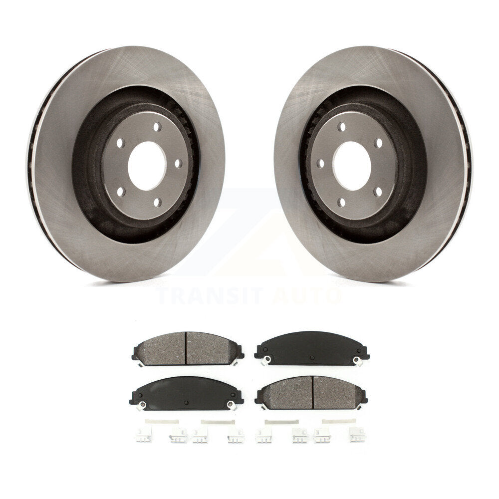 Brake Rotor & Semi-Metallic Pad Front Kit For Dodge Chrysler 200 Caliber Avenger