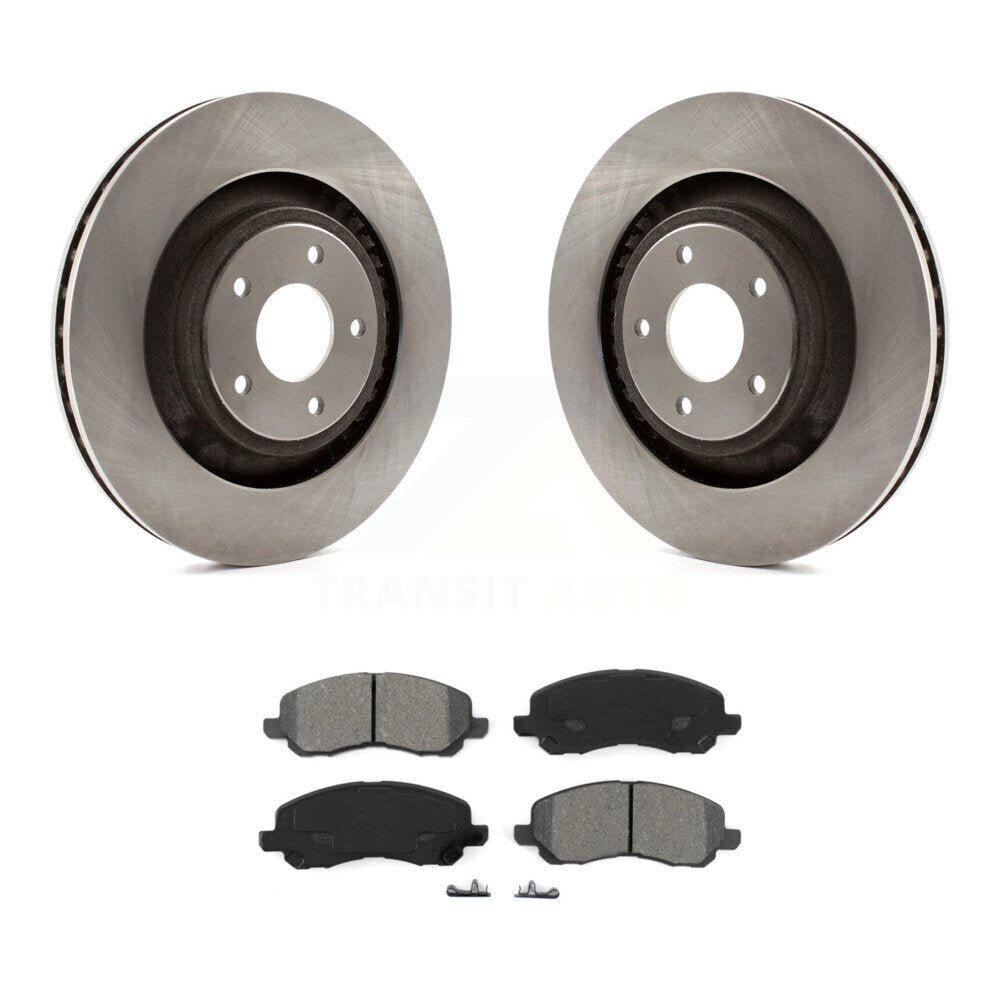 Brake Rotor & Semi-Metallic Pad Front Kit For Dodge Caliber Chrysler 200 Avenger