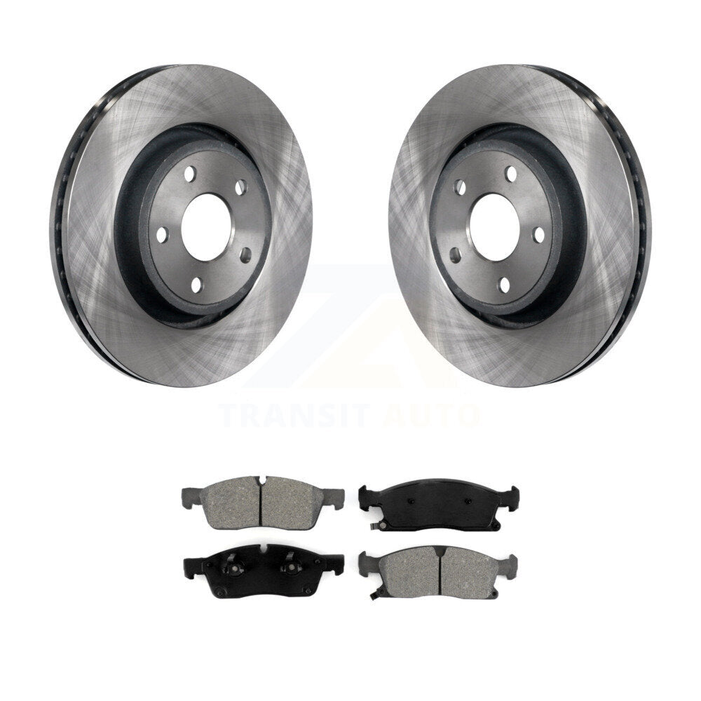 Brake Rotor Semi-Metallic Pad Front Kit For Jeep Grand Cherokee Dodge Durango WK