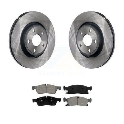 Brake Rotor Semi-Metallic Pad Front Kit For Jeep Grand Cherokee Dodge Durango WK