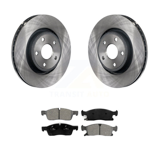 Brake Rotor Semi-Metallic Pad Front Kit For Jeep Grand Cherokee Dodge Durango WK