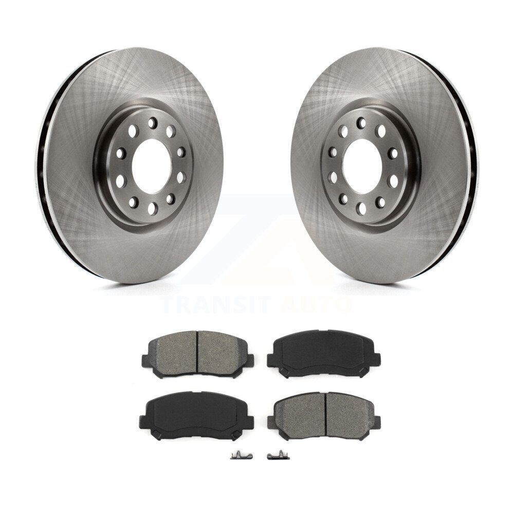 Disc Brake Rotors And Semi-Metallic Pads Front Kit For Chrysler 200 Dodge Dart