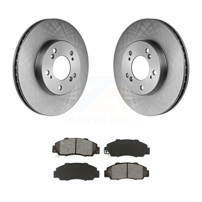 Brake Rotors Semi-Metallic Pad Front Kit For Honda CR-V Acura Prelude Integra TL