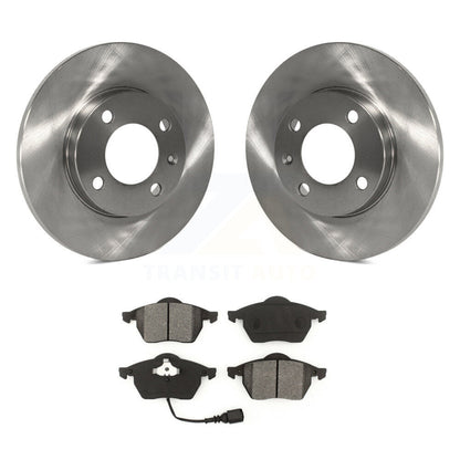 Disc Brake Rotor Semi-Metallic Pad Front Kit For 1996-1998 Volkswagen Jetta 2.8L