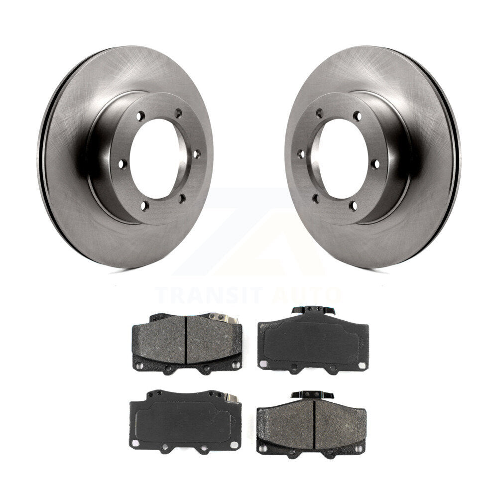 Disc Brake Rotors And Semi-Metallic Pads Front Kit For Toyota Pickup 4Runner