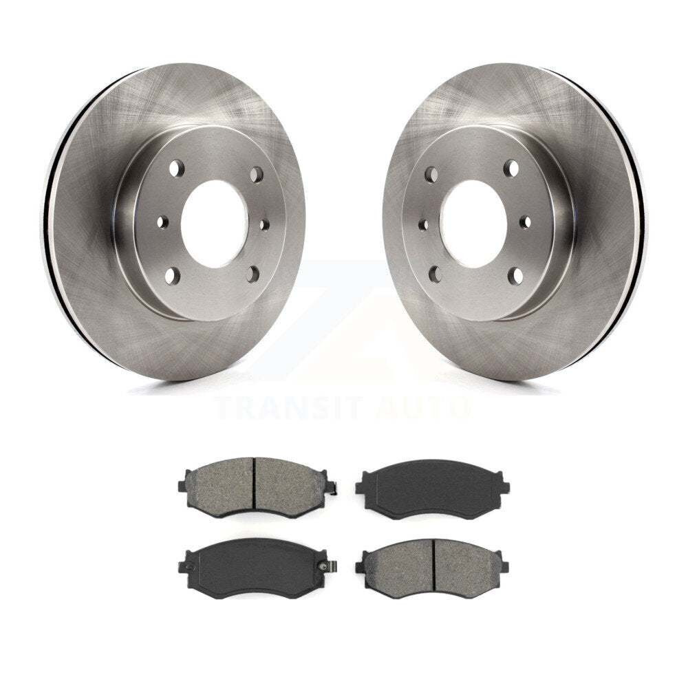 Brake Rotors & Semi-Metallic Pad Front Kit For Nissan Sentra 240SX Axxess Stanza