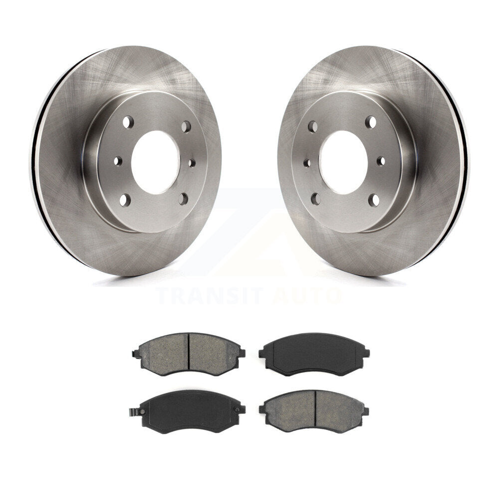 Disc Brake Rotors And Semi-Metallic Pads Front Kit For INFINITI G20