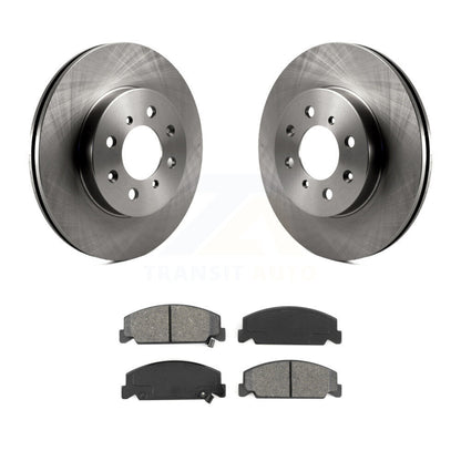 Brake Rotor Semi-Metallic Pad Front Kit For 1997 Honda Civic LX with 4-Wheel ABS