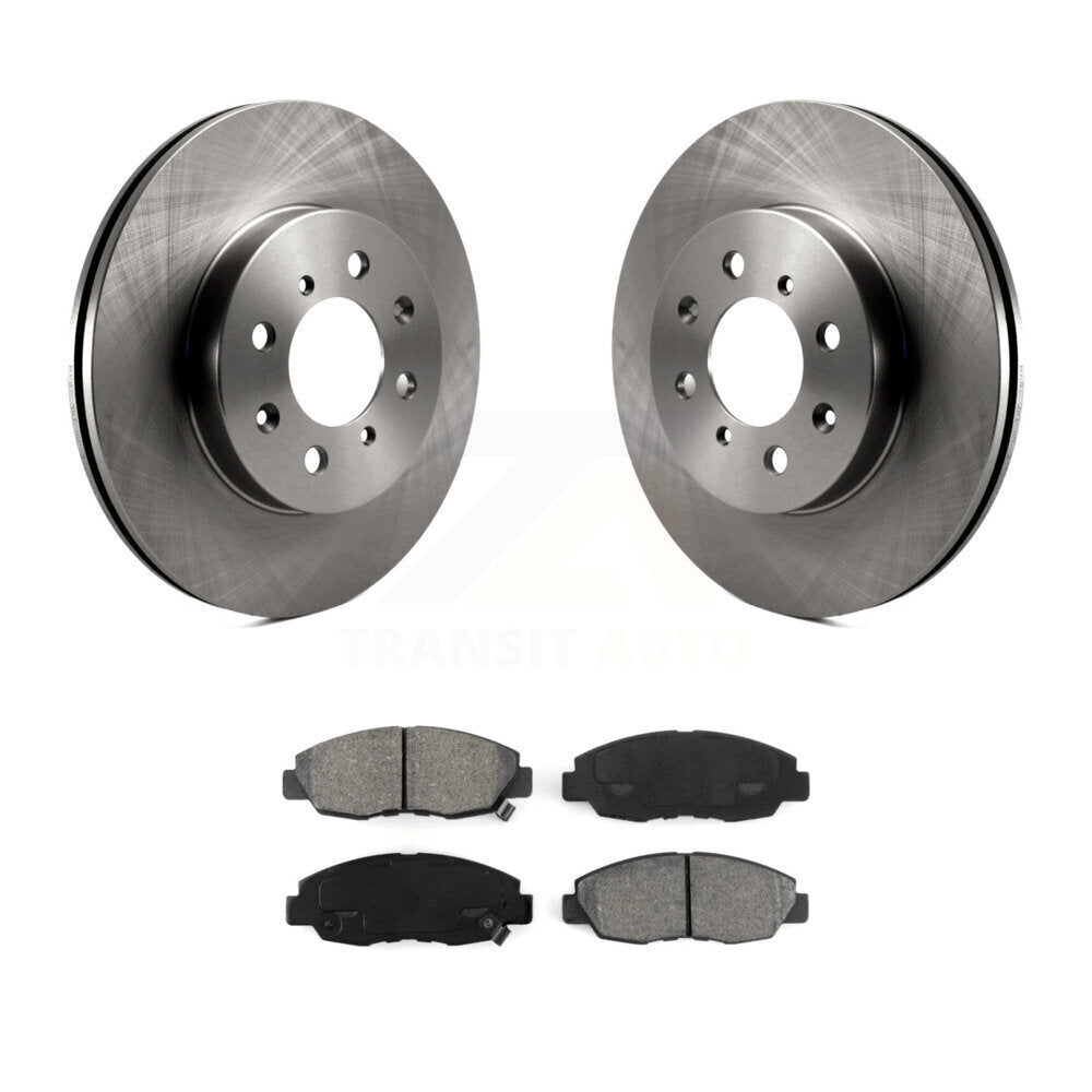 Disc Brake Rotors & Semi-Metallic Pad Front Kit For Honda Civic Acura EL Insight