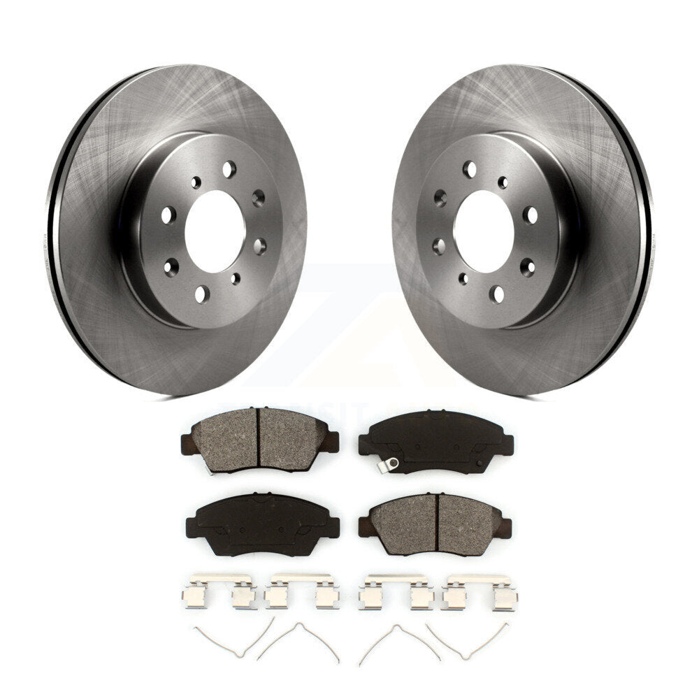 Disc Brake Rotors And Semi-Metallic Pads Front Kit For Honda Fit Civic del Sol