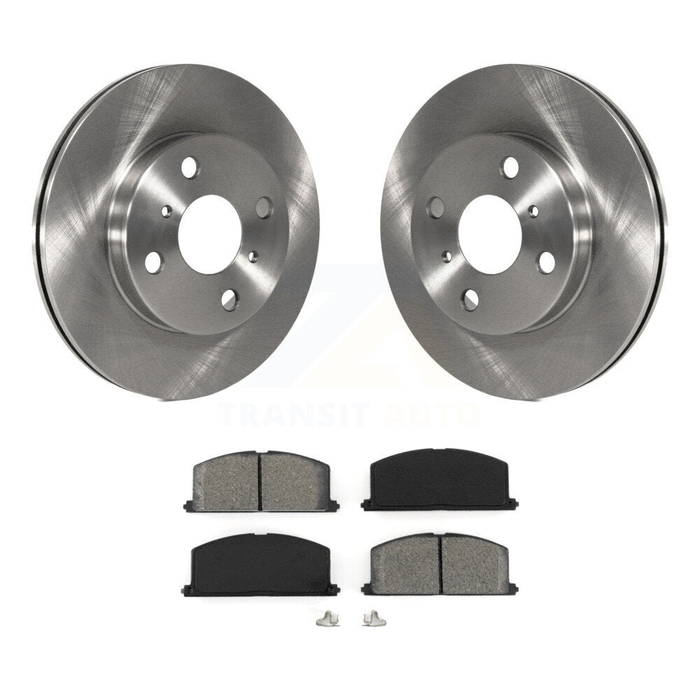 Disc Brake Rotors And Semi-Metallic Pads Front Kit For Toyota Tercel Paseo