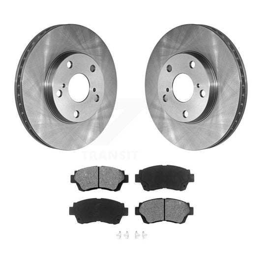 Brake Rotor And Semi-Metallic Pad Front Kit For Toyota Camry Sienna Avalon Lexus