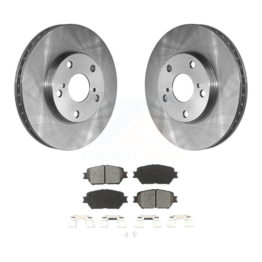 Disc Brake Rotors And Semi-Metallic Pads Front Kit For Toyota Camry