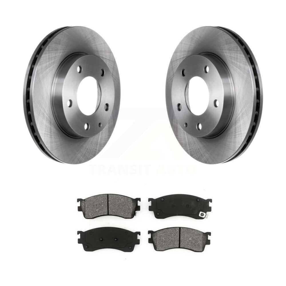 Disc Brake Rotors And Semi-Metallic Pads Front Kit For Mazda Protege Protege5