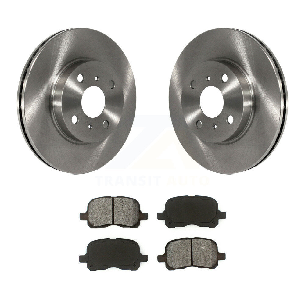Disc Brake Rotors Semi-Metallic Pad Front Kit For Toyota Corolla Chevrolet Prizm