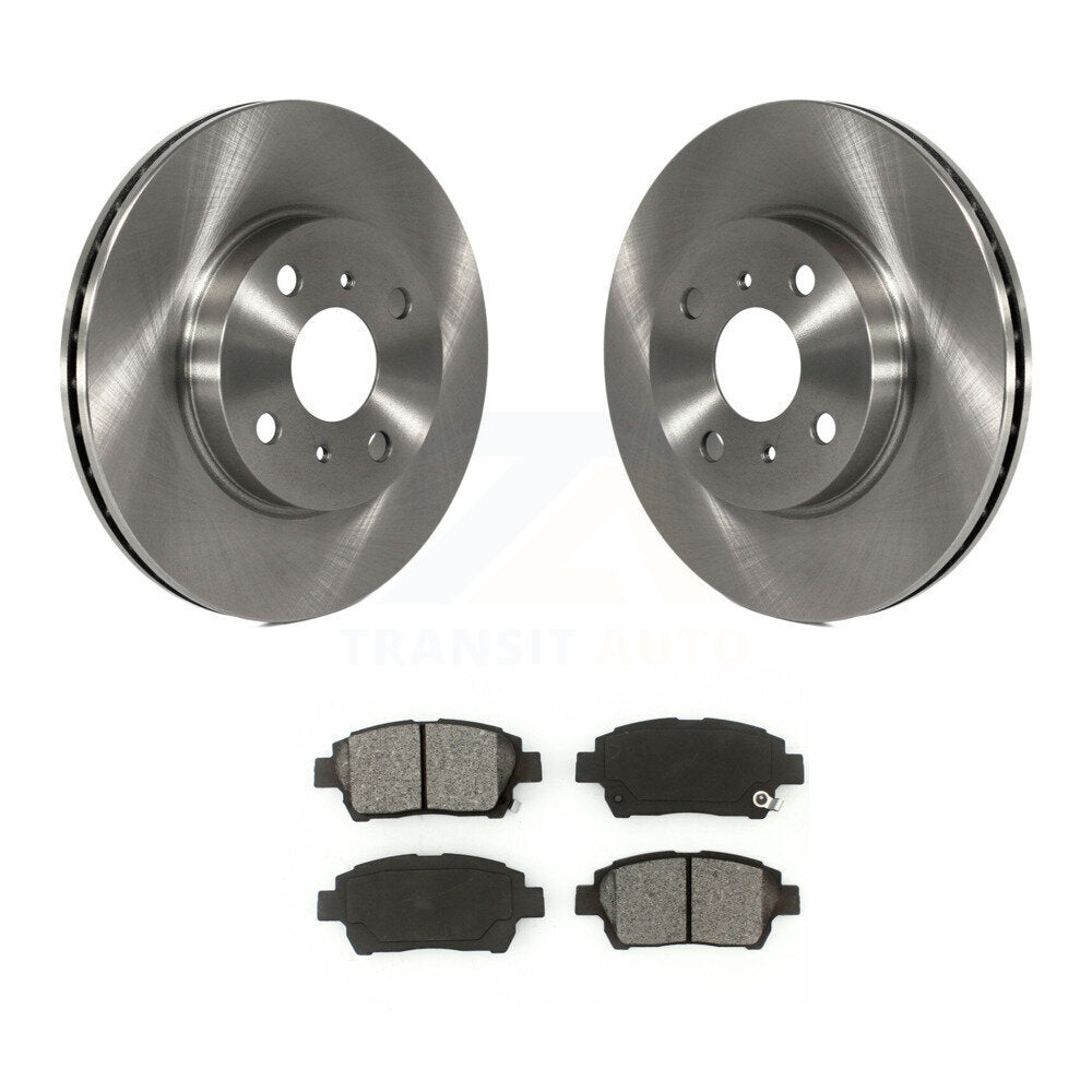 Disc Brake Rotors And Semi-Metallic Pads Front Kit For 2001-2003 Toyota Prius