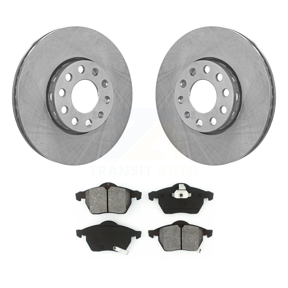 Disc Brake Rotors And Semi-Metallic Pads Front Kit For Volkswagen Passat Audi A4