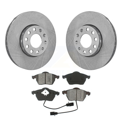 Brake Rotor Semi-Metallic Pad Front Kit For Audi A4 Quattro Volkswagen Passat A6