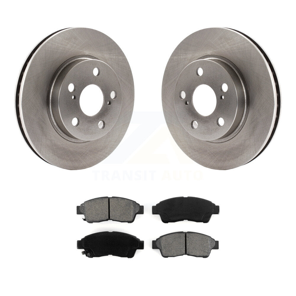 Disc Brake Rotors And Semi-Metallic Pad Front Kit For 1994-1997 Toyota Celica ST