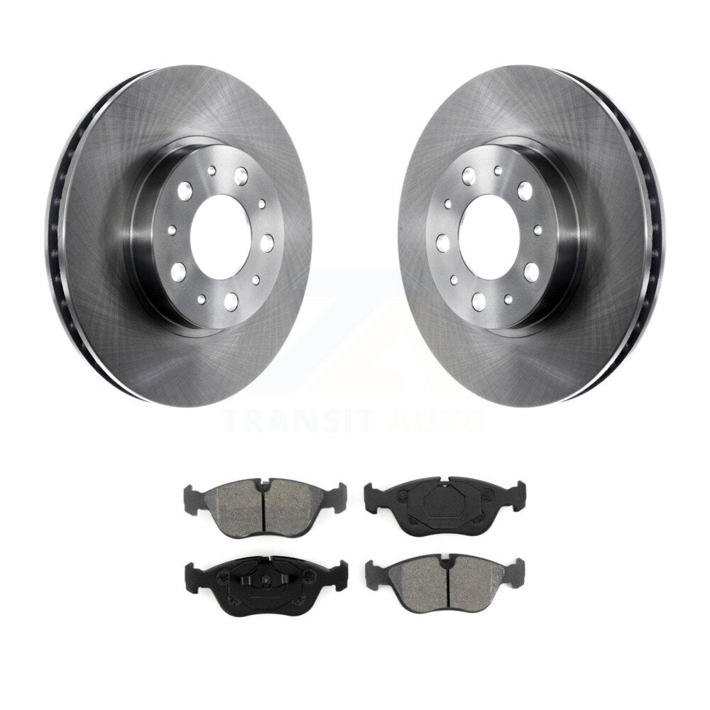 Disc Brake Rotors And Semi-Metallic Pads Front Kit For Volvo S70 850 V70 C70